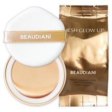 BEAUDIANI Mesh Glow Up氣墊粉餅補充蕊 12g, 1號 日常自然遮瑕, 1個