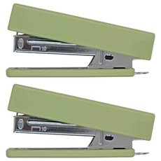 PENROTE 筆樂 森林色釘書機 KC7474, 綠色, 2個