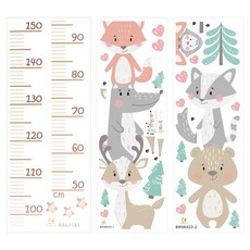兒童身高貼 80g, 萌趣動物 多色