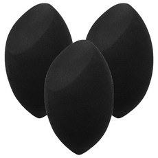 畢加索棉花糖化妝海綿, 黑色, 3個