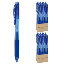 Pentel 飛龍文具 ENERGEL 極速鋼珠筆 BLN105-SX 0.5mm 12支, 天藍色, 2組