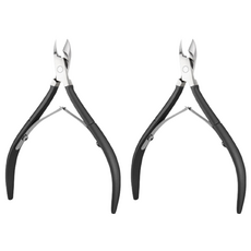 Living Home Detail Nail Care Professional Nipper 100mm, 2個, 黑色