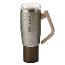 오슬로 리볼브 G 회전 핸들 텀블러, 도트브라운, 1.2L, 1개