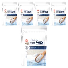 五千年之謎 中顆粒天日鹽, 500g, 5個