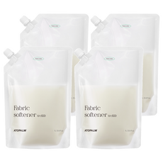ATOPALM 愛多康 衣物柔軟精 小蒼蘭棉花香 補充包, 4個, 1000ml