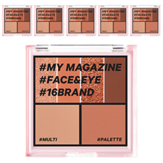 16 brand 我的雜誌6色眼影盤, Vol.06 BURNT PECAN MOOD, 6盒
