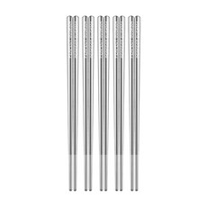 PLUS PERFECT 理想 晶品304不銹鋼筷, 銀色, 筷子, 5雙