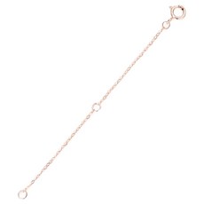 City Company外科鋼製項鍊手鍊延長輔助鏈 5cm, 1個, 玫瑰金