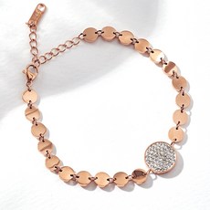 NOID-B 鋼製立體圓形手鍊 白色