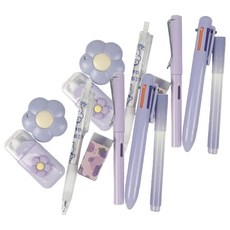 Ilsangsokbanzzak 文具7件組, 2套, 紫色