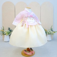 Awesome韓服 Enram宮中唐衣-粉色黃色 女童韓服