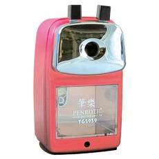 大小通吃金屬外殼削鉛筆機 TG5939, 紅色, 1台