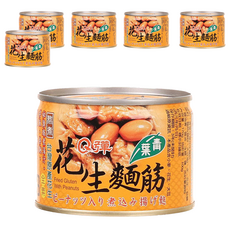 青葉 q彈花生麵筋 170g (台灣花生 開罐即食), 6罐