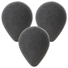 I'm Konjac 洗臉用海綿 小, 木炭, 3個