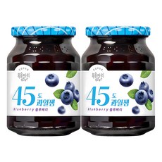 복음자리 45도 과일잼 블루베리, 350g, 2개