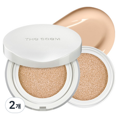 THe SaeM 得鮮 the SAEM 肌膚完美穀胱甘肽提亮氣墊 12g + 補充蕊 12g 套組, 21C 花瓣米色, 2個