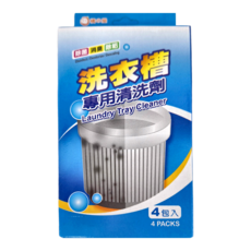 MIKA HOUSE 橘之屋 洗衣槽專用清洗劑 4個裝 除菌 消臭 除垢, 40g, 1盒