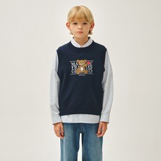 MaritheFrancoisGirbaud 兒童款小熊經典標誌針織背心 MFE46SKN204