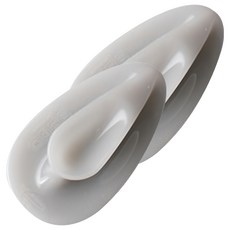 국산 실리콘 뷰티 클렌징 브러쉬, 그레이, 2개