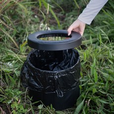 아이두젠 접이식 토일렛박스 캠핑용 변기, 블랙, 1개