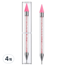 Funny nail 高級水晶美甲取鑽筆, 粉紅色, 4個