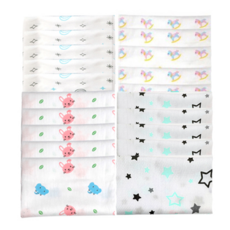 AVADE 20支棉卡通紗布手帕 J型