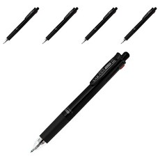 ZEBRA 斑馬牌 SARASA SARASA 4+1 J4SA11 多功能筆 0.5mm + 自動鉛筆 0.5mm, 黑色, 5個