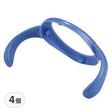 KU.KU Duckbill 酷咕鴨 雙色奶瓶握把，TPR材質，好握又堅固, 星空藍, 4個