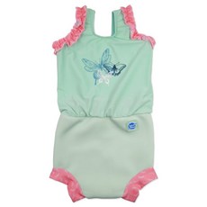 Splash About Happy Nappy Costume 小可愛連身版尿布褲 花漾蜻蜓, L, 1件