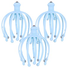 18爪頭部按摩器-02.18爪頭部按摩器-藍, 3入, 藍