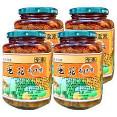 埔里鎮農會 香菇素拌醬, 全素, 拌麵拌飯拌菜, 370g, 4罐