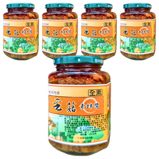 埔里鎮農會 香菇素拌醬, 全素, 拌麵拌飯拌菜, 370g, 5罐