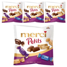 merci Petits綜合巧克力 紫款, 4袋, 125g