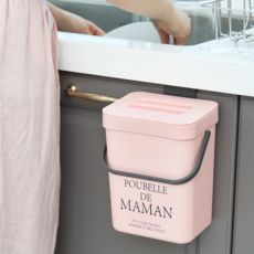 DALPAENGI LIVING 塑膠廚餘桶 3L, 粉色