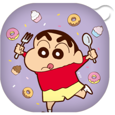 짱구는 못말려 빅 갤럭시 하드 케이스, 버즈라이브/프로, 빅 디저트 짱구, 1개