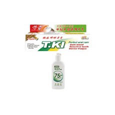 T.KI 白人 蜂膠牙膏+乾洗手凝露 含類黃酮胺基酸 清潔牙菌斑牙漬 強化琺瑯質固齒護齦, 1組