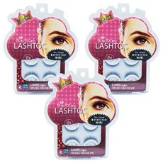 lashtoc 第2季免膠水一秒假睫毛, 甜美, 3個