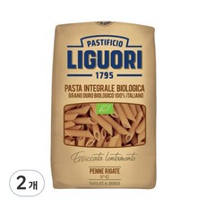 리구오리 유기농 통밀 펜네 리가테, 500g, 2개
