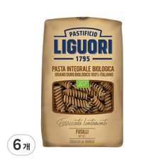 리구오리 유기농 통밀 푸실리, 500g, 6개