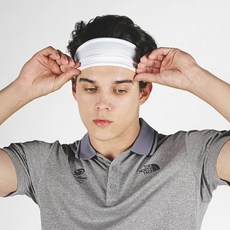 家用 Banath Sports 頭帶運動吸汗運動網球攀岩跑步男士女士頭帶 1+1, 白+白