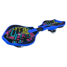 holiwaY 哈樂維 陸上衝浪板 蛇板 ABS強化塑膠 適合6歲以上, 86 x 23 x 13cm, 繽紛藍色, 1個