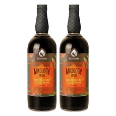 포모나 믹솔로지 스모키얼그레이 시럽, 1L, 2개