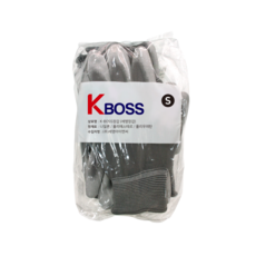 K-BOSS PU半塗層Palm手掌手套 雙手組 S, 灰色的, 50套