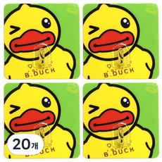 리버그린 귀요미 덕 인테리어 매직 후크, F, 20개