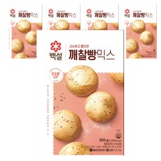 백설 깨찰빵 믹스, 500g, 5개