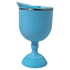 美國little.b 316不鏽鋼雙層三用學飲杯 寶貝藍 安全耐用 寶寶學飲好幫手, 1個