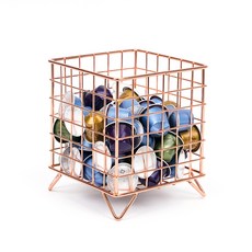 the100% Nespresso Dolce Gusto Vertuo Illy 膠囊收納盒 收納籃, 玫瑰金, 1個