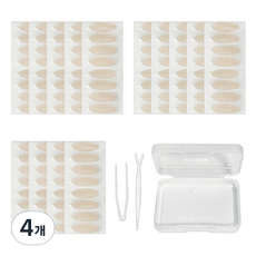 다크니스 둥근형 포켓 레이스 쌍꺼풀 테이프 224p, 베이지, 4개