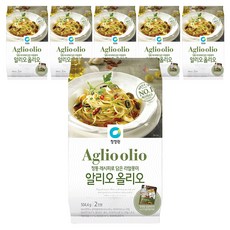 청정원 알리오 올리오 오일파스타, 504.4g, 6개