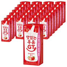 맛있는우유GT 딸기우유, 190ml, 96개